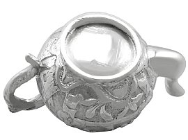 Miniature Silver Tea Set Underside