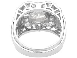 Chunky Art Deco Diamond Ring Vintage