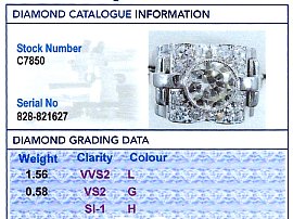 Chunky Art Deco Diamond Ring Grading 
