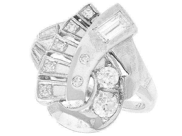 Intertwined Diamond Ring for Sale