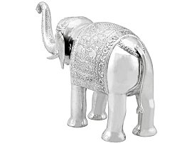 Vintage Indian Silver Elephant