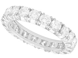 1.80ct Diamond and Platinum Full Eternity Ring - Vintage Circa 1950