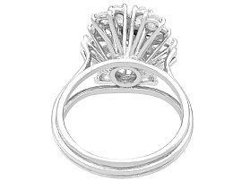 Vintage Cluster Engagement Ring in Platinum