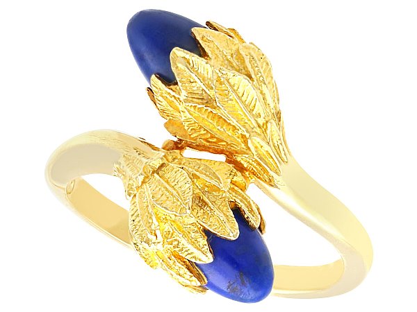Lapis Lazuli Yellow Gold Ring for Sale 