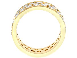 Gold Double Row Diamond Eternity Ring