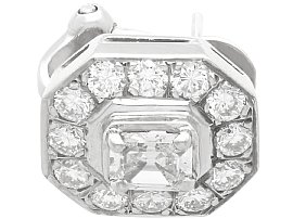 Vintage Octagonal Diamond Studs for Sale
