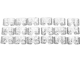 Set of 18 Silver Napkin Rings 