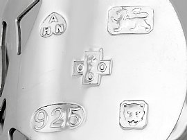 Set of 18 Silver Napkin Rings Hallmarks