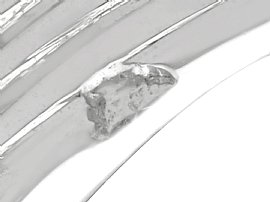 5 Carat Sapphire Ring with Diamonds Hallmarks