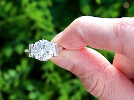 Old Cut Diamond Solitaire Ring Outside