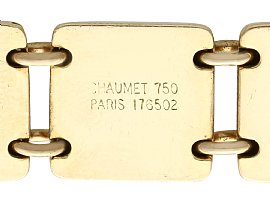 French Chaumet Gold Bracelet Hallmarks