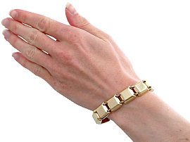 Vintage Gold Bracelet Wearing