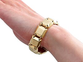 French Chaumet Gold Bracelet Wearing