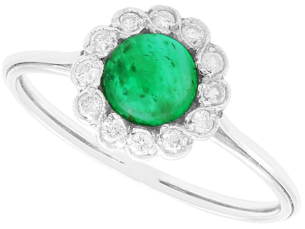 1930s Emerald Ring with Diamonds