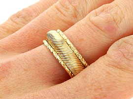 Wearing Georgian Gold Ring