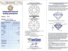 Art Deco Diamond Bar Brooch Certificate 