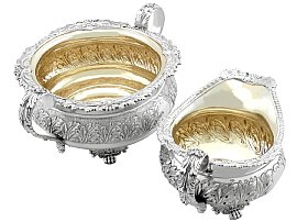 19th Century Tea Set in Sterling Silver