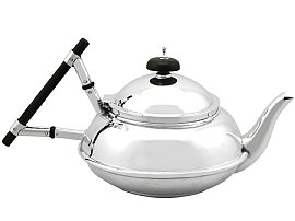Edwardian Sterling Silver Teapot - Design Style; C8370