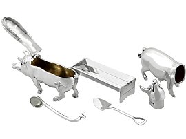 Novelty Condiment Set in Sterling Silver