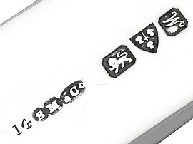 Silver Letter Opener Engraved Hallmarks 