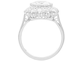 3 Carat Diamond Cluster Ring in Platinum for Sale