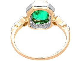 Colombian Emerald Engagement Ring 