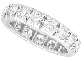 Diamond Eternity Ring Size L in Platinum
