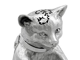 Sterling Silver Cat Condiment Set 