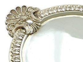 Edwardian Inkstand Silver Gilt detail 