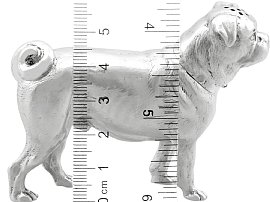 Sterling Silver Pug Pepperette size 