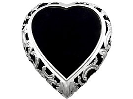 Sterling Silver Heart Shaped Trinket Box