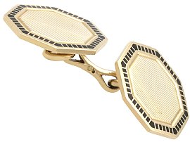 Cartier Gold Octagonal Cufflinks