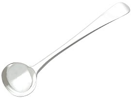 Britannia Silver Mustard Pot spoon 