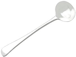 Rounded Silver Mustard Pot spoon