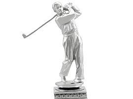 Antique Silver Golf Trophy