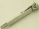 Steel and Sterling Silver Mounted Cigar Cutter - Vintage Elizabeth II