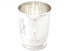 Silver Christening Mug by Roberts & Belk