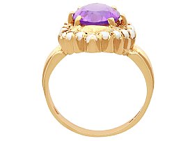 Vintage Pearl and Amethyst Ring 