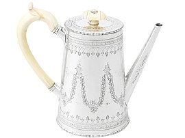 Sterling Silver Coffee Pot by Henry Holland - Antique Victorian (1873)