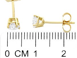 Diamond Stud Earrings 18ct Yellow Gold