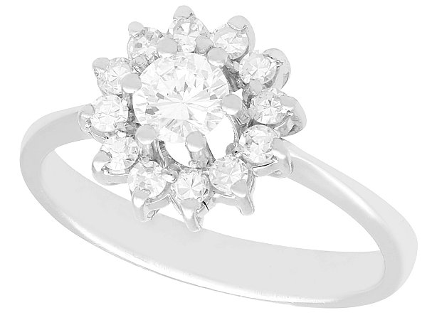 1940s Diamond Cluster Ring