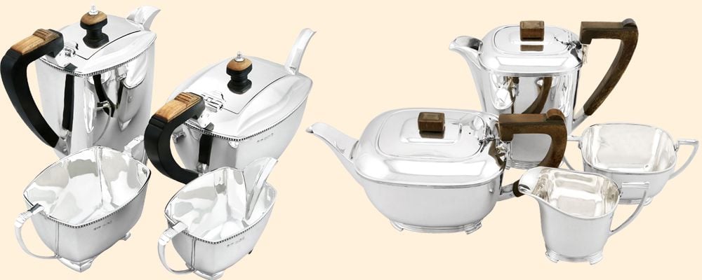 Art Deco Silver Teaset for Sale