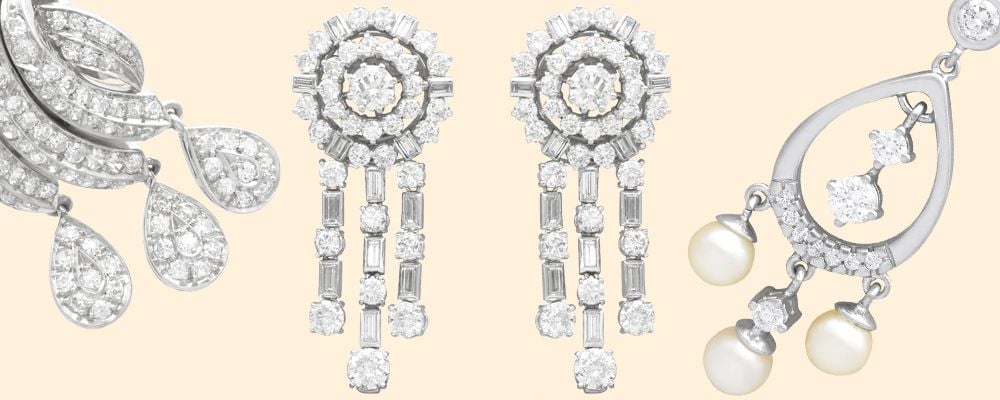 diamond chandelier earrings