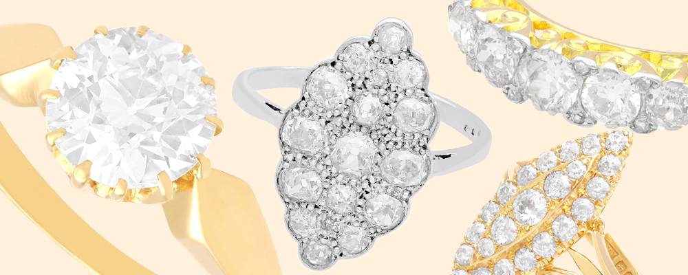 Edwardian Diamond Rings for Sale