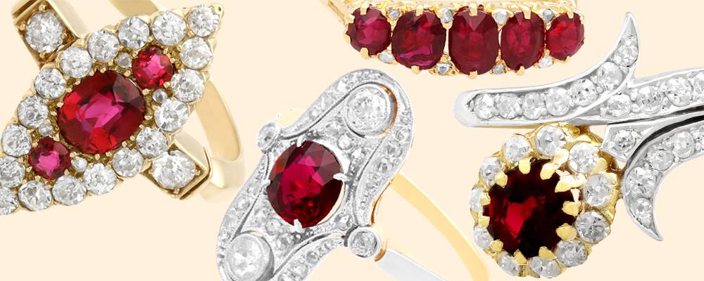 Edwardian Ruby Rings for Sale