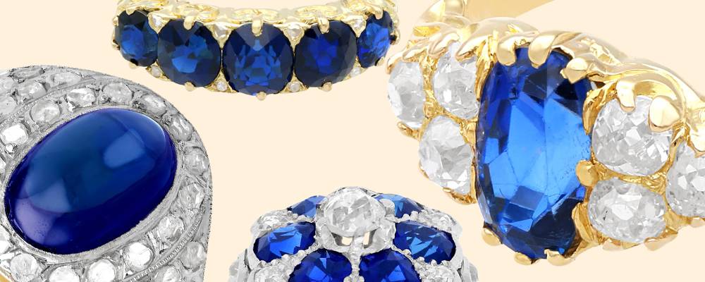 Edwardian Sapphire Rings for Sale