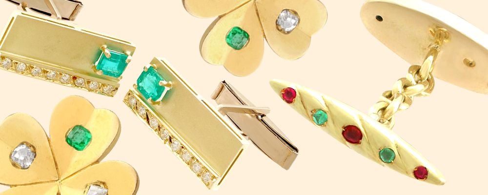 Emerald Cufflinks for Sale