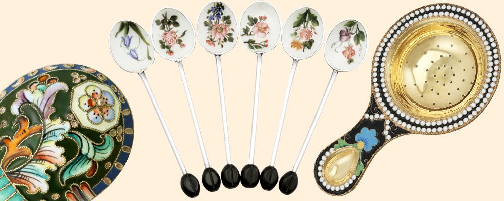 Enamel flatware for sale