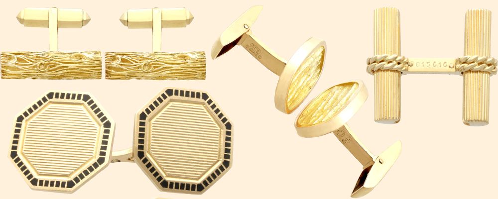 gold cufflinks for sale