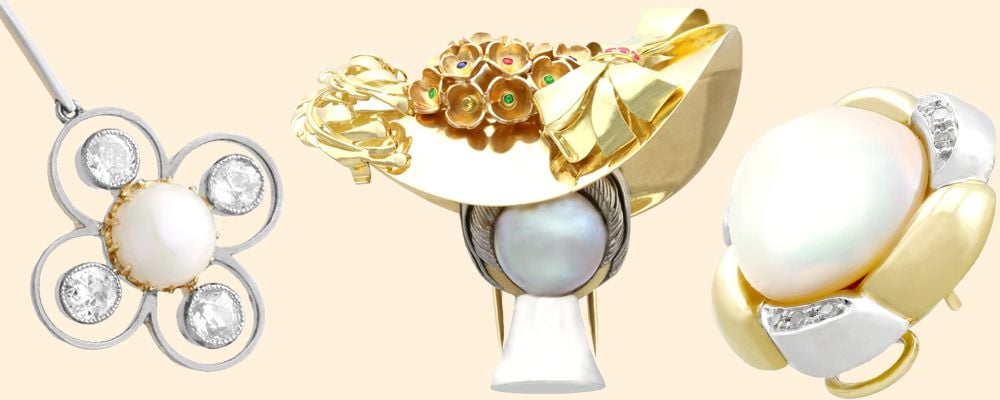 mabe pearl jewellery for sale